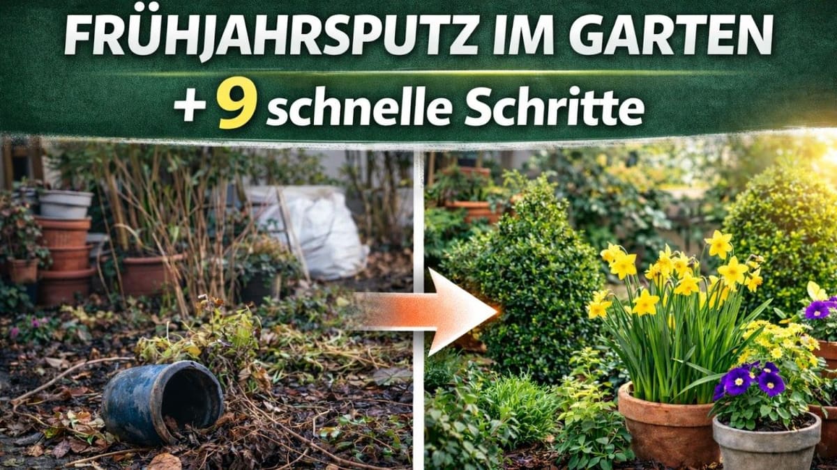 Vorschaubild: Frühjahrsputz im Garten: 9 schnelle Schritte für sofort mehr Ordnung und Frühlings-Look