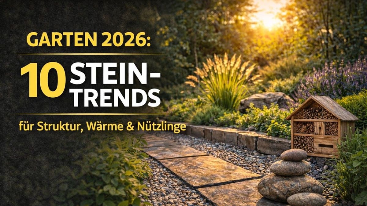 Vorschaubild: 10 Naturstein-Ideen für den Garten 2026 (schön und pflegeleicht)