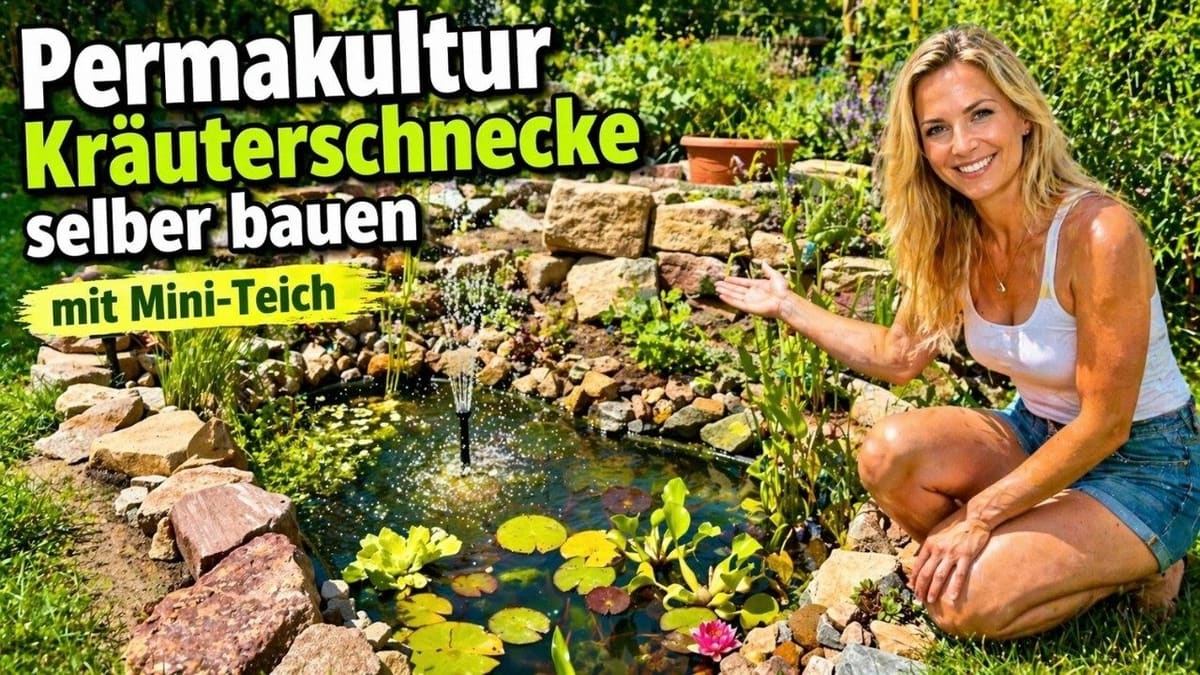 Vorschaubild: Kräuterschnecke mit Mini-Teich | Schritt für Schritt im Garten aufbauen