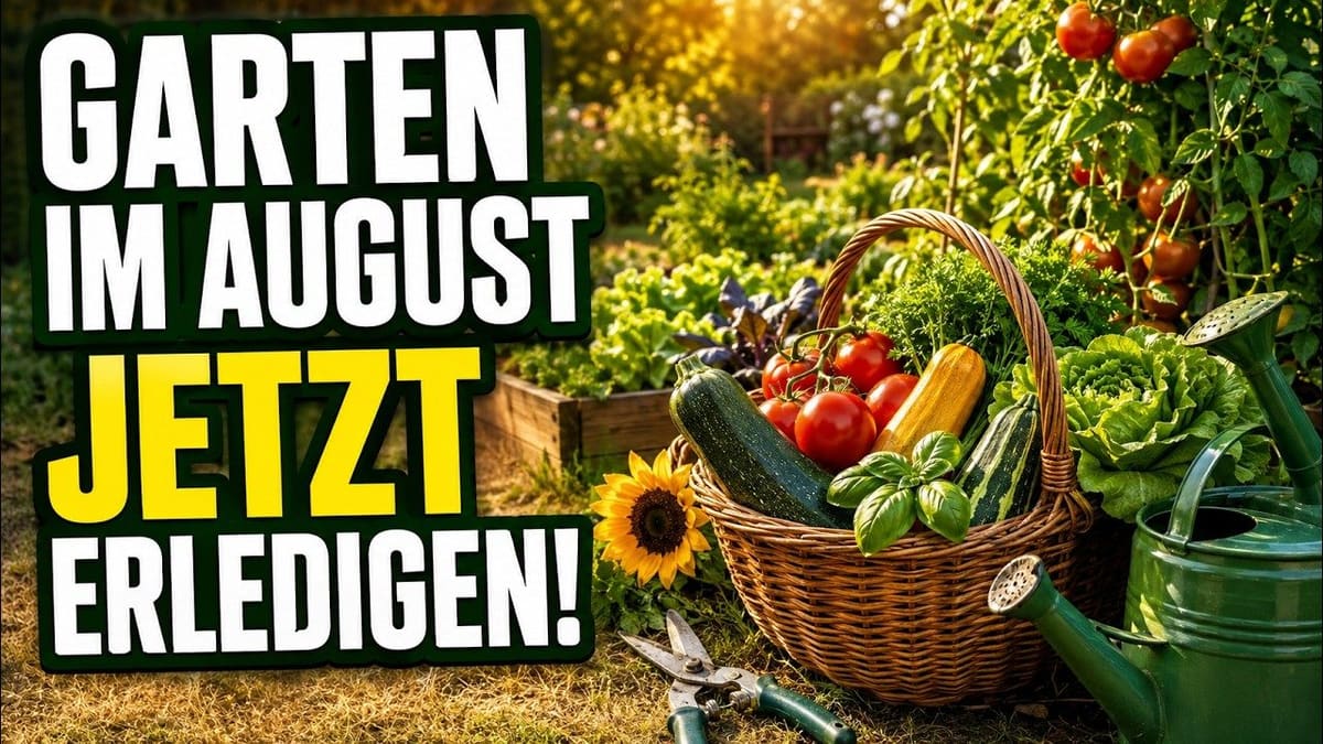 Vorschaubild: Garten im August: Was JETZT zu tun ist (Beet, Balkon & Rasen)