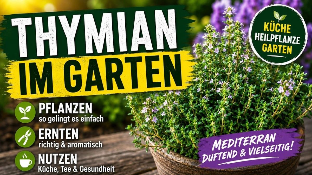 Vorschaubild: Thymian im Garten: Pflanzen, ernten, nutzen | Alles, was du wissen musst